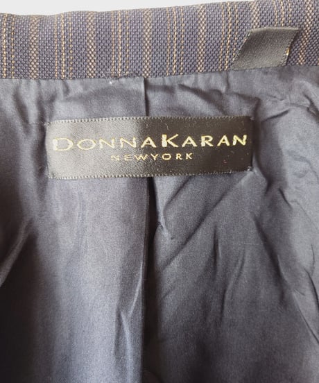 DONNA KARAN Stripe Tailored Jacket BKBR