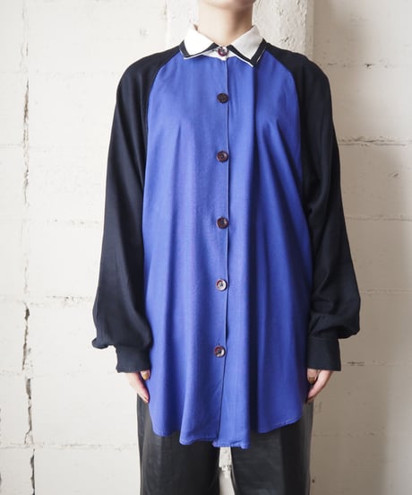 Bicolor L/S Shirt PURBK