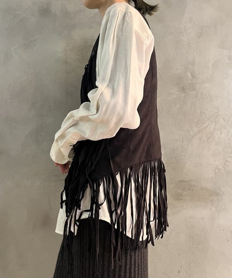 Fake Swede Fringe Vest BK