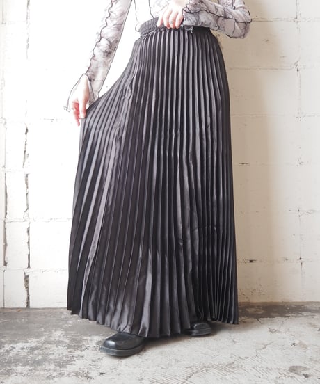 Accordion Pleats Skirt BK