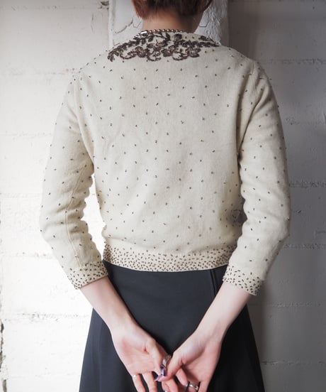 Vintage Beads Embroidery Cardigan IV