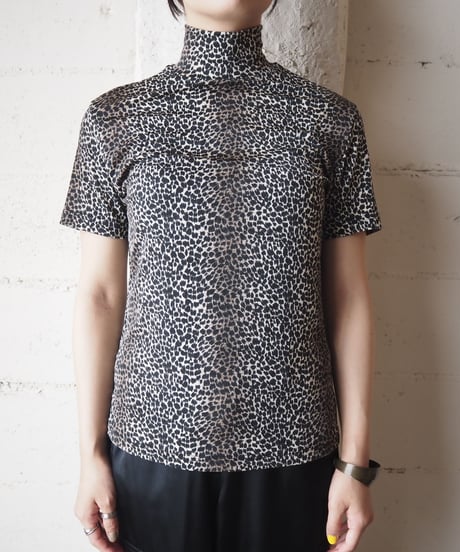 Mockneck Leopard Tops BKBE