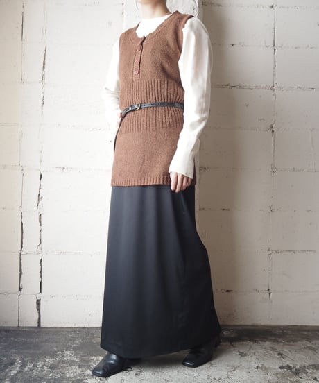 Henly Neck Knit Vest BR