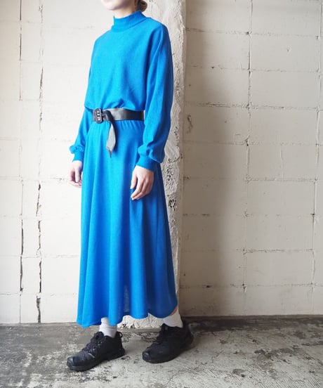 Mock Neck Knit Dress BL