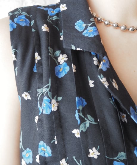Flower Pattern Sleeveless Dress NV