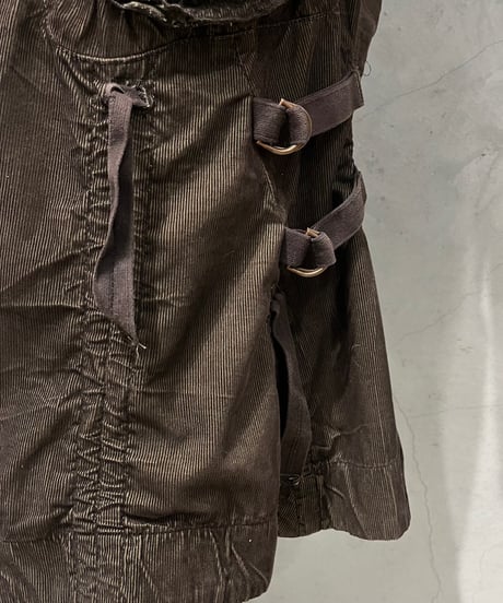 MARITHE FRANÇOIS GIRBAUD Corduroy Belted Skirt BR