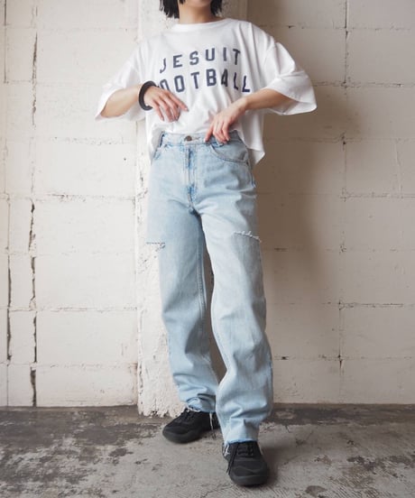 REMAKE Levi's 550 Slashed Denim Pants LBL