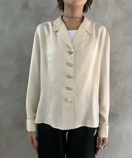 Max Mara Open Collar Silk Shirt IV