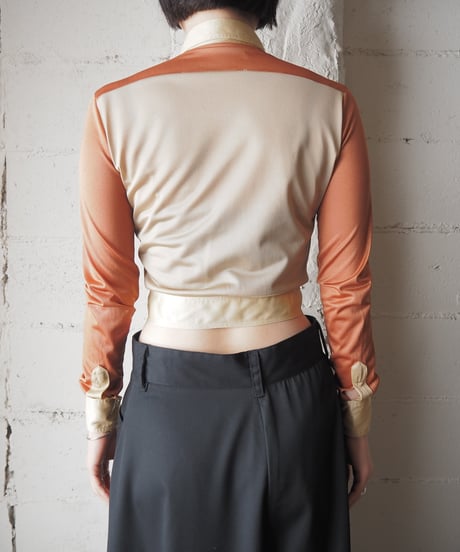 1960〜70's Vintage Tricolor Cropped Shirt BEORYE