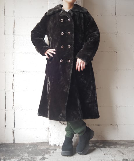 Double Breasted Fur Coat BR