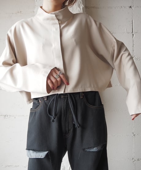 Stand Collar Short Shirt BE