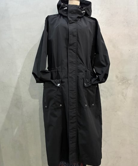 DIESEL Hoodied Nylon Coat BK