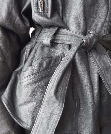Miss Joy Belted Riders Jacket BK
