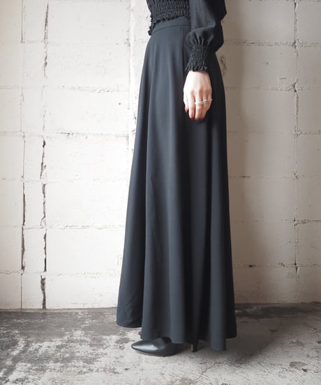 Wool Flare Skirt BK