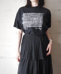 W:A:Mozart "Eine Kleine Nachtmusik" Score T-Shirt BK WH