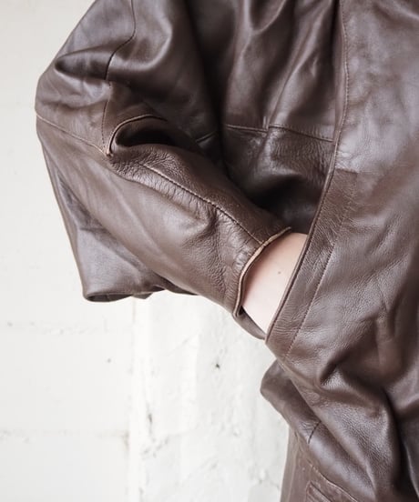 Belted Design Leather Jacket BR