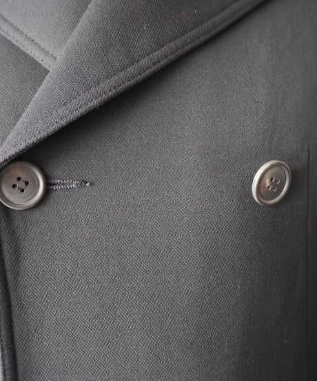 A.P.C. Double Breasted Wool Coat With Floral Liner BK