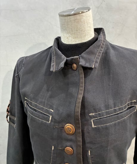 Marithé + François Girbaud Stand Collar Design Jacket BK