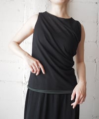 marcel marongiu Drape Tank Top BK GN