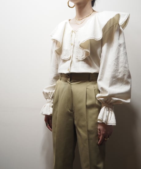 Ruffled Collar Blouse IV