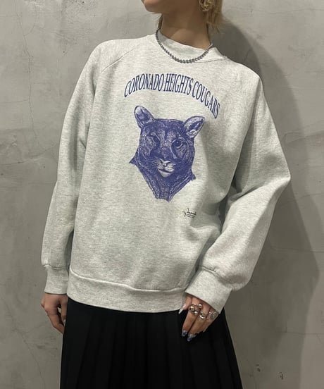 "CORONA DO HEIGHTS COUGARS" Animal Print Sweat LGRPUR