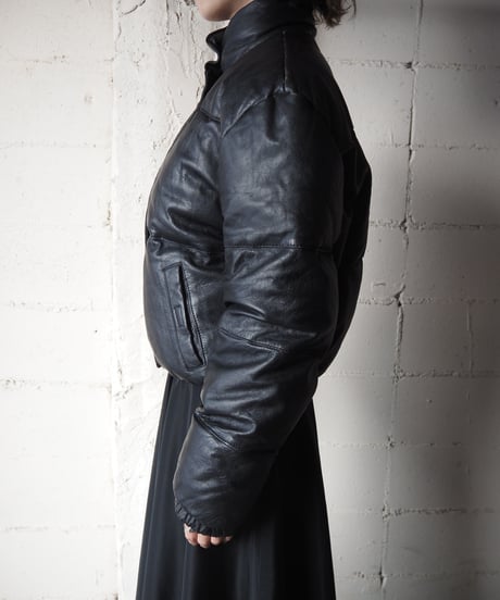 Leather Down Jacket BK