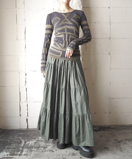 MARITHE + FRANCOIS GIRBAUD Pattern Shirring Cutsewn GRGD