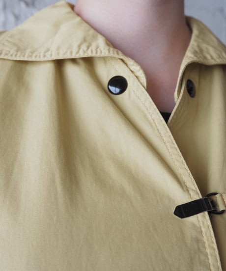 Hook Button 2Way Collar Coat YE