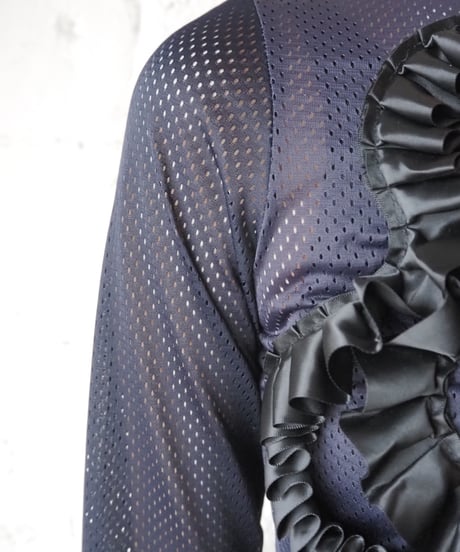 Remake Frilled Mesh Dress NVBK