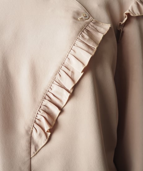 Stand Collar Frill Design Blouse BE
