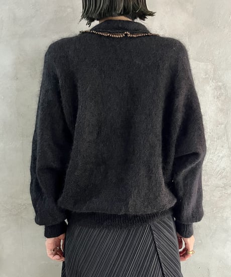 Embroidery Design Mohair Knit BKBR