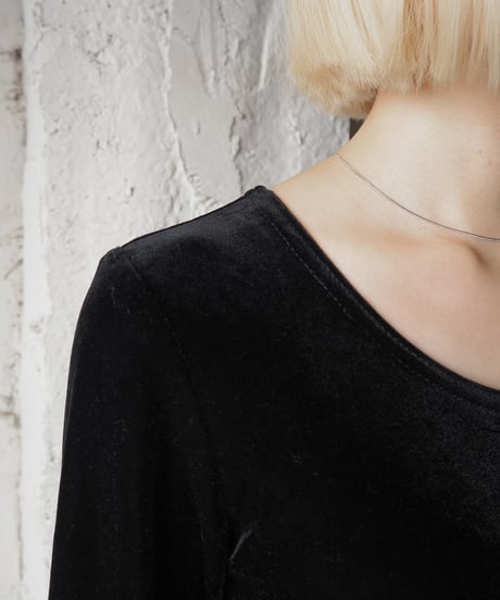Ronni Nicole Velour L/S Dress BK