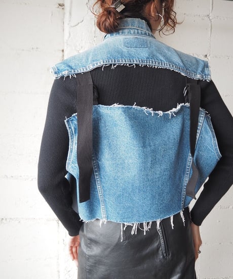 ORFEO Denim Vest Vest BL