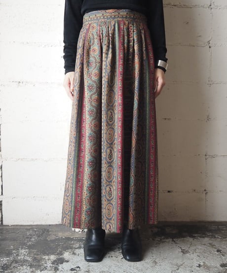 Paisley Pattern Skirt GNRE
