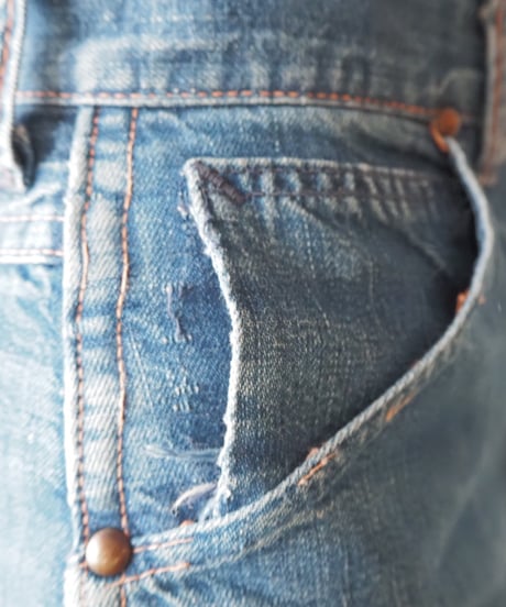 1970’s Check Lining Denim Pants BL