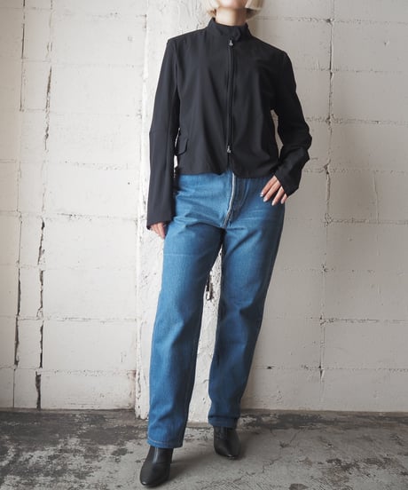 MARITHÉ FRANÇOIS GIRBAUD Double Zip Stand Collar Jacket BK