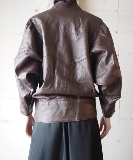 Belted Design Leather Jacket BR
