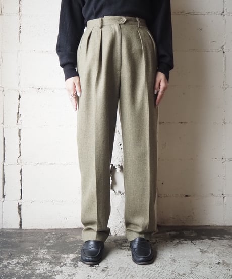 LAUREN Wool Tweed Pants KA