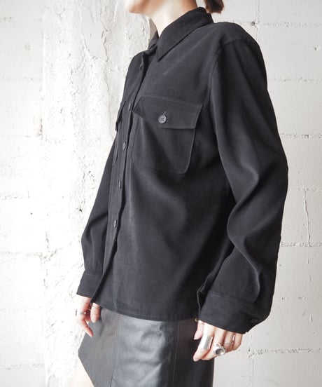 Suede Basic Shirt BK