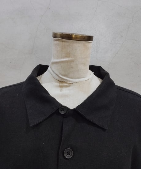 5X Linen Mix Big Shirt BK