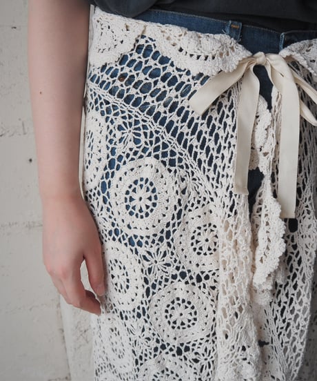 Remake Euro Vintage Crochet Over Skirt IV