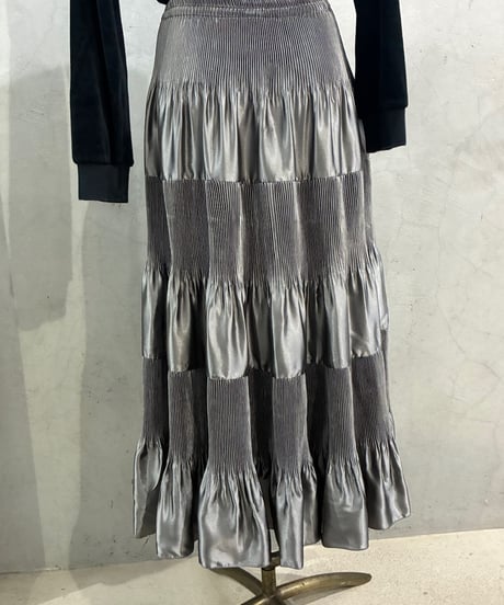 Pleated Tiered Skirt SV