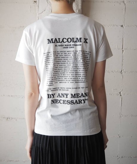 MALCOLMX Print Tee WH RE GN