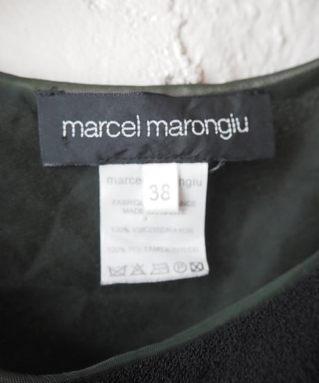 marcel marongiu Drape Tank Top BK GN