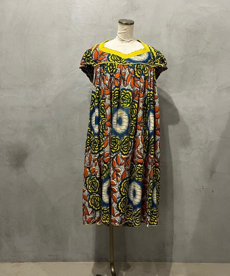 Flower Pattern Batik Dress YEBLOR