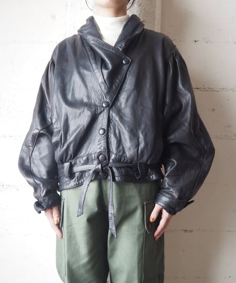 Design Collar Leather Jacket