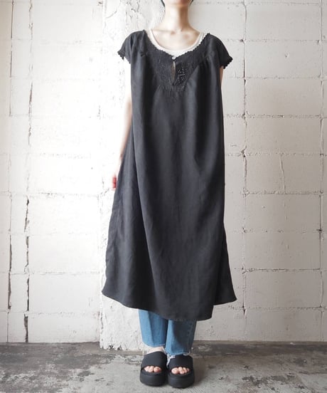 1920-1930's EURO Antique Night Dress BK
