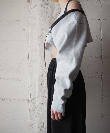 ORFEOMIX Zip Design Short Sweat GRBK