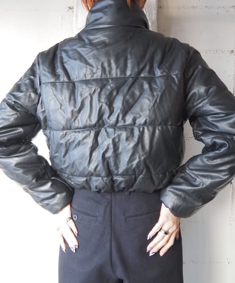 Fake Leather Down Jacket BK