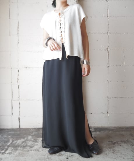 REMAKE French Sleeve Laceup Thermal WH